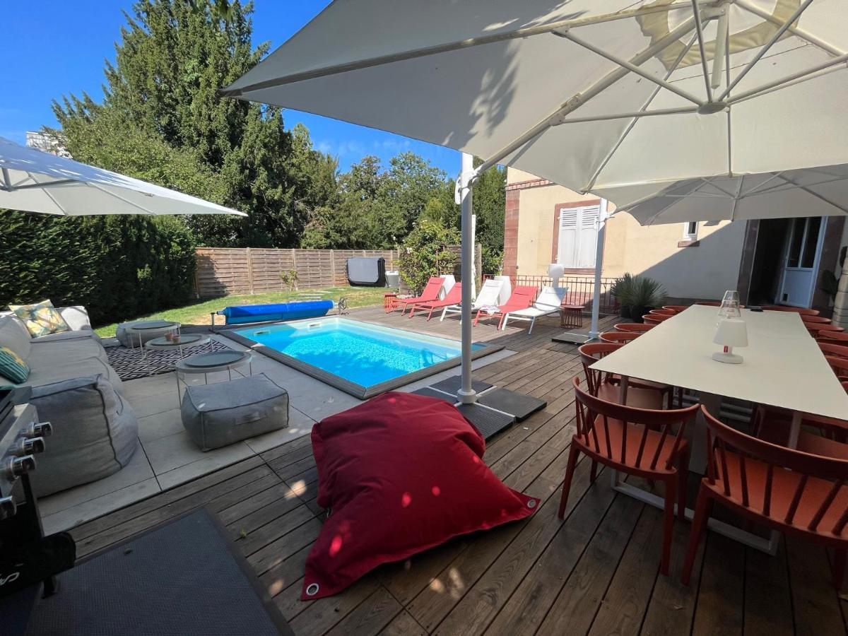 Gite Villa Avril Piscine- Jacuzzi- Sauna - 15 Pers-Proche Europapark Selestat Bagian luar foto